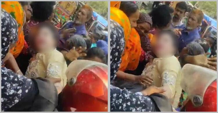 প্রতারণার অভিযোগে নারী চিকিৎসককে টেনে-হিঁচড়ে সড়কে এনে মারধর