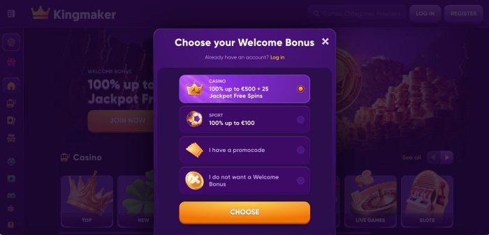 Découvrez les Meilleures Sélections de Jeux de Casino en Ligne : Kingmaker