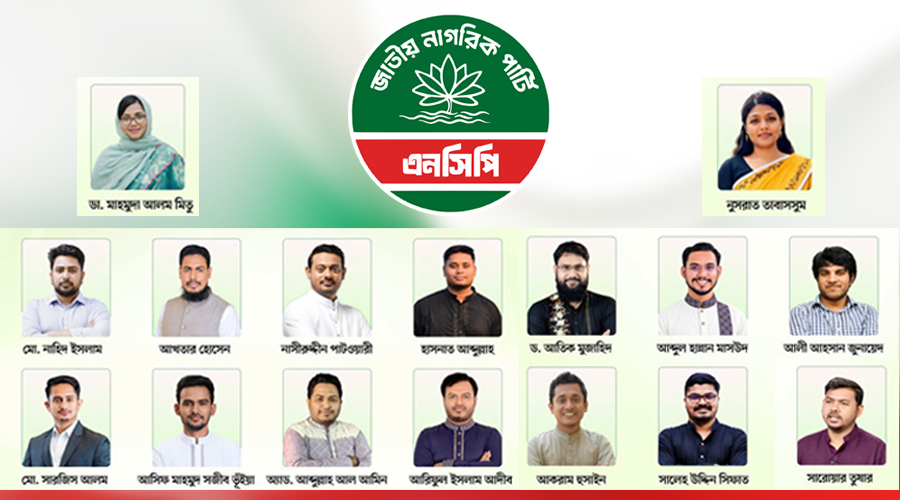 এনসিপির সর্বোচ্চ নীতিনির্ধারণী ফোরাম রাজনৈতিক পর্ষদে আছেন যারা