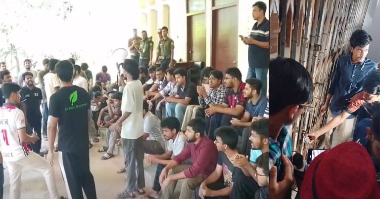 তালা ভেঙে প্রবেশের পর ১১ ঘণ্টা ধরে অবরুদ্ধ চুয়েট ভিসি শরিফুল