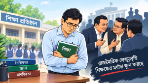 রাজনৈতিক দুর্বৃত্তায়নে জড়িয়ে মর্যাদা হারাচ্ছেন শিক্ষকরা